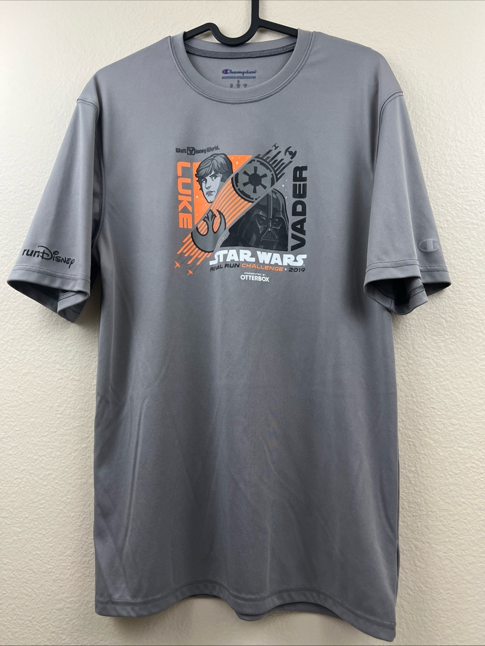 Run Disney Star Wars Luke Skywalker Darth Vader Rival Run - 2019 Race Shirt Sm
